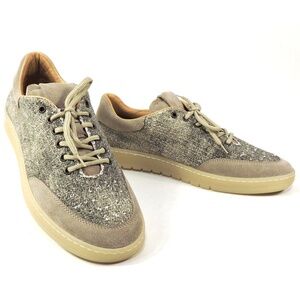 PRINCIPE DI BOLOGNA 🇮🇹 MEN'S BROWN SUEDE & FABRIC COMFORT FASHION SNEAKERS